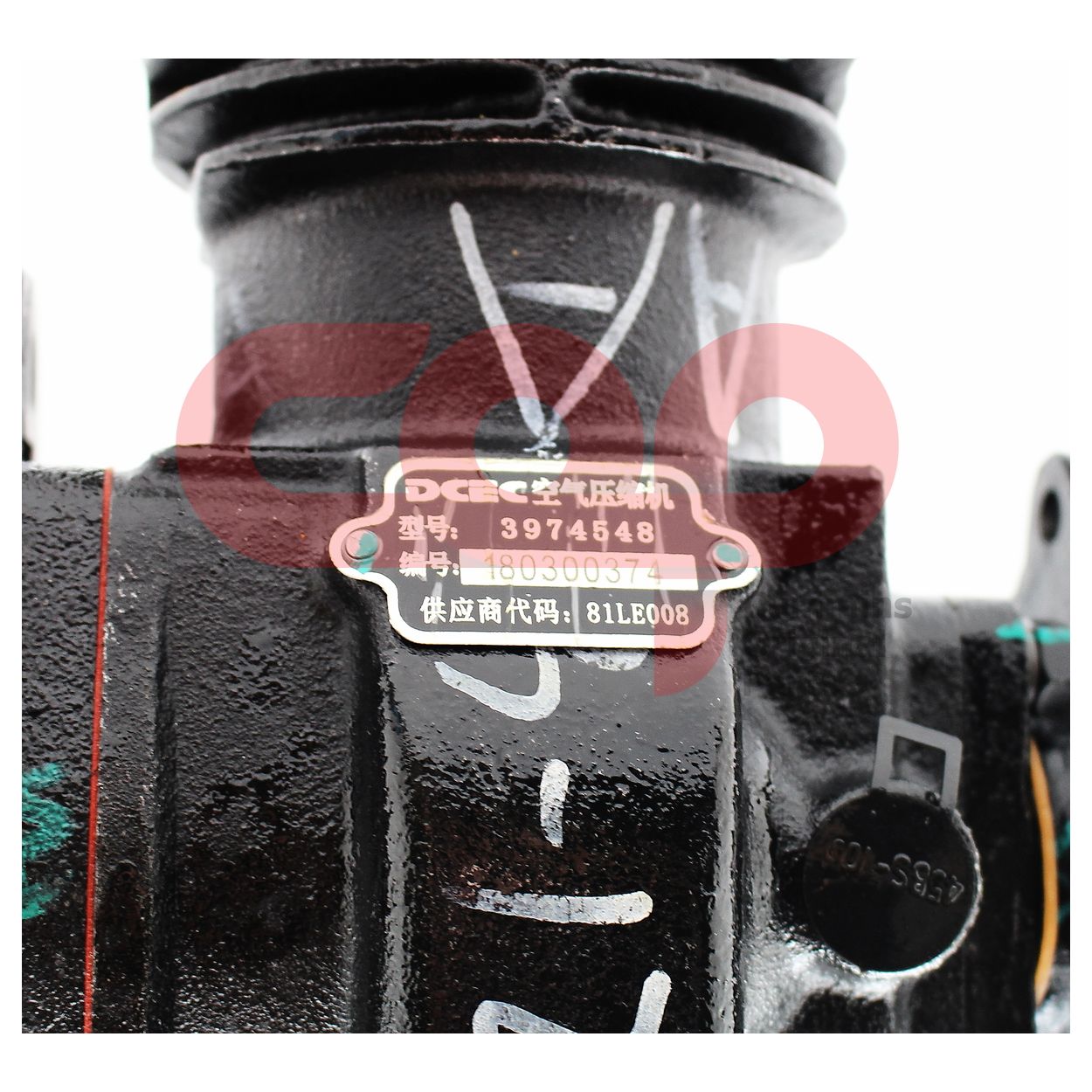Компрессор воздушный одноцилиндровый Cummins B Series C3974548 С3974548 3974548
