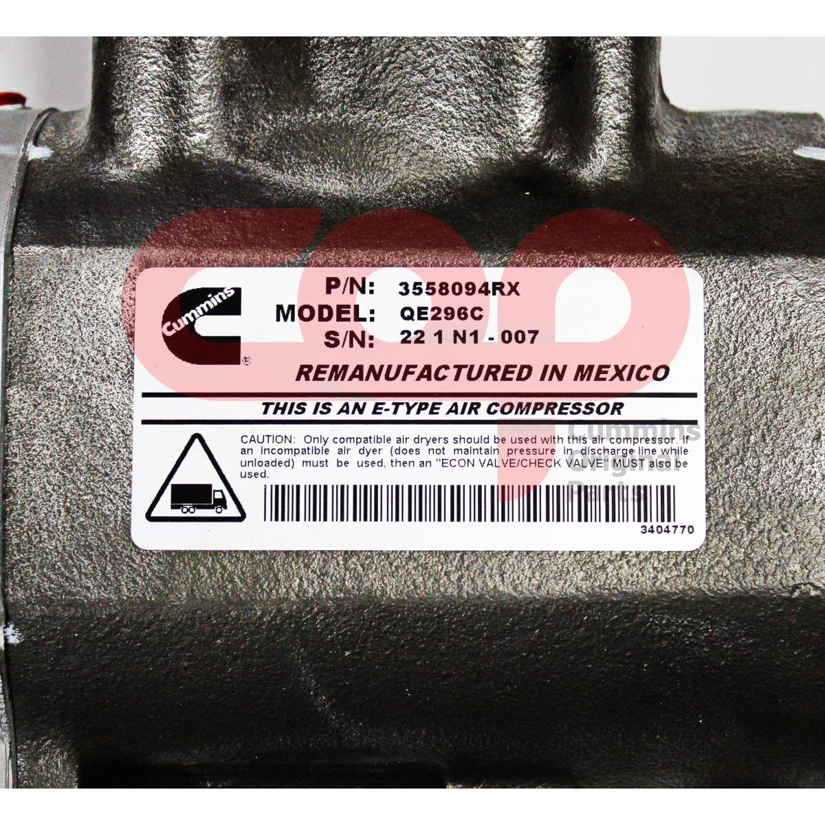 Компрессор воздушный Cummins 3558094RX