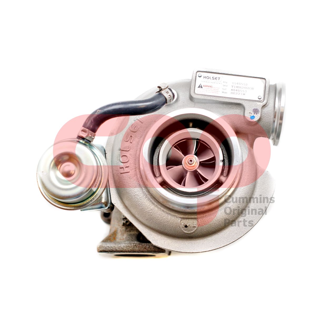 Турбокомпрессор HE221W для двигателя Cummins QSB 4.5 6.7L 4040552, 4955272, 4040553